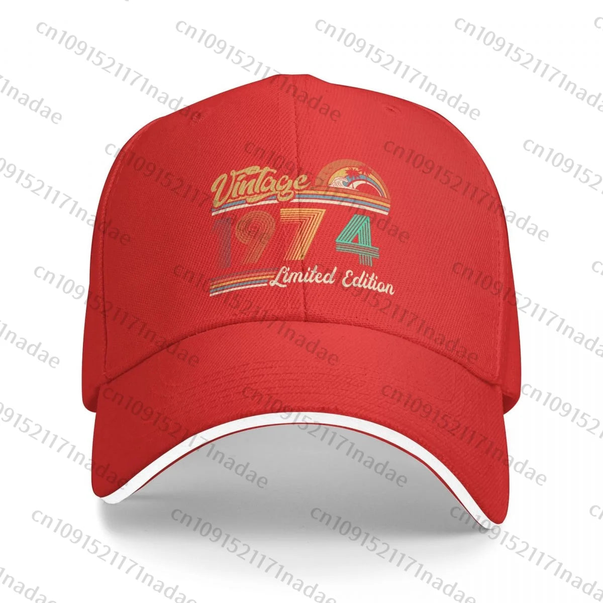Vintage 1974 Birthday Baseball Caps Hip Hop Sandwich Cap Men Women Adjustable Outdoor Sport Hats