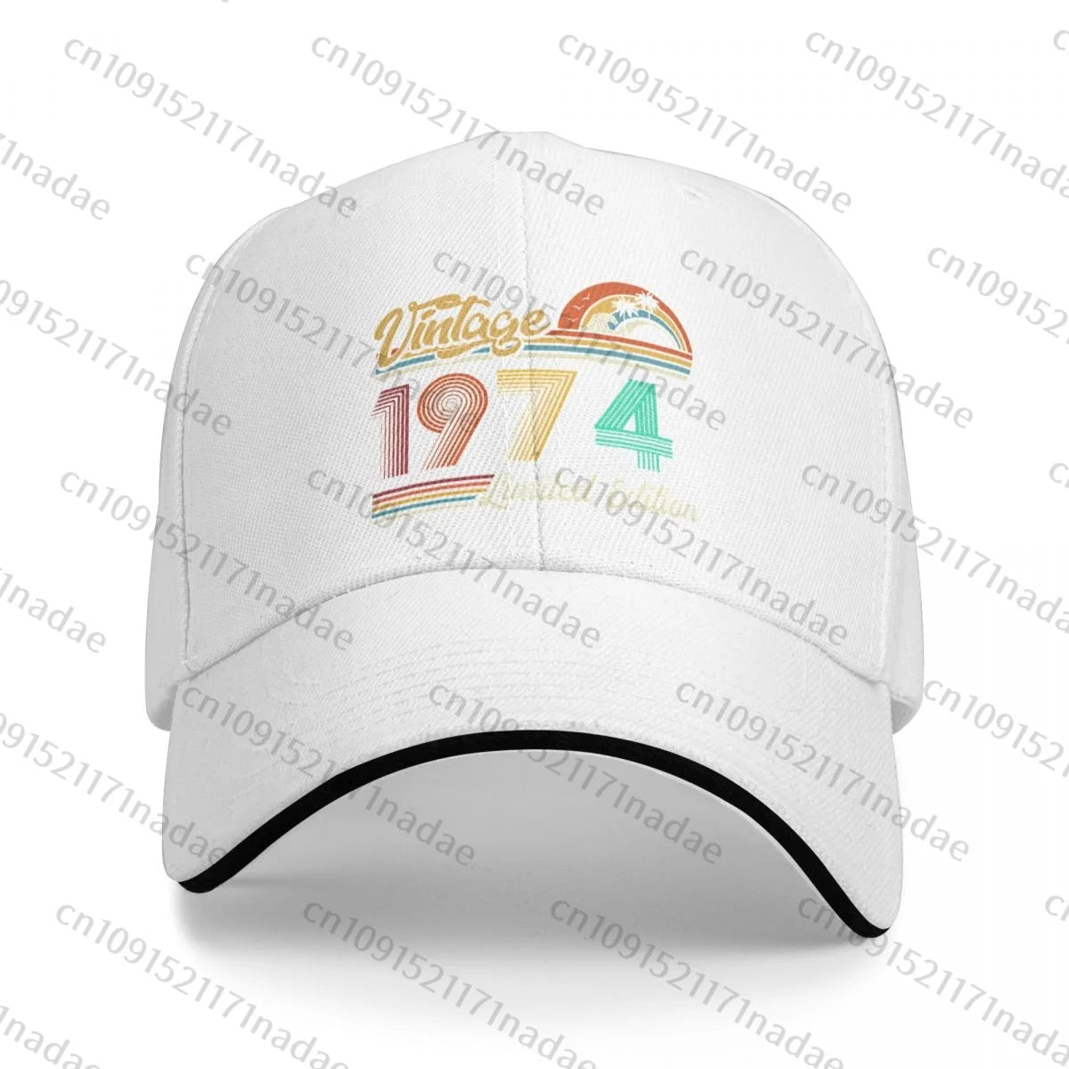 Vintage 1974 Birthday Baseball Caps Hip Hop Sandwich Cap Men Women Adjustable Outdoor Sport Hats