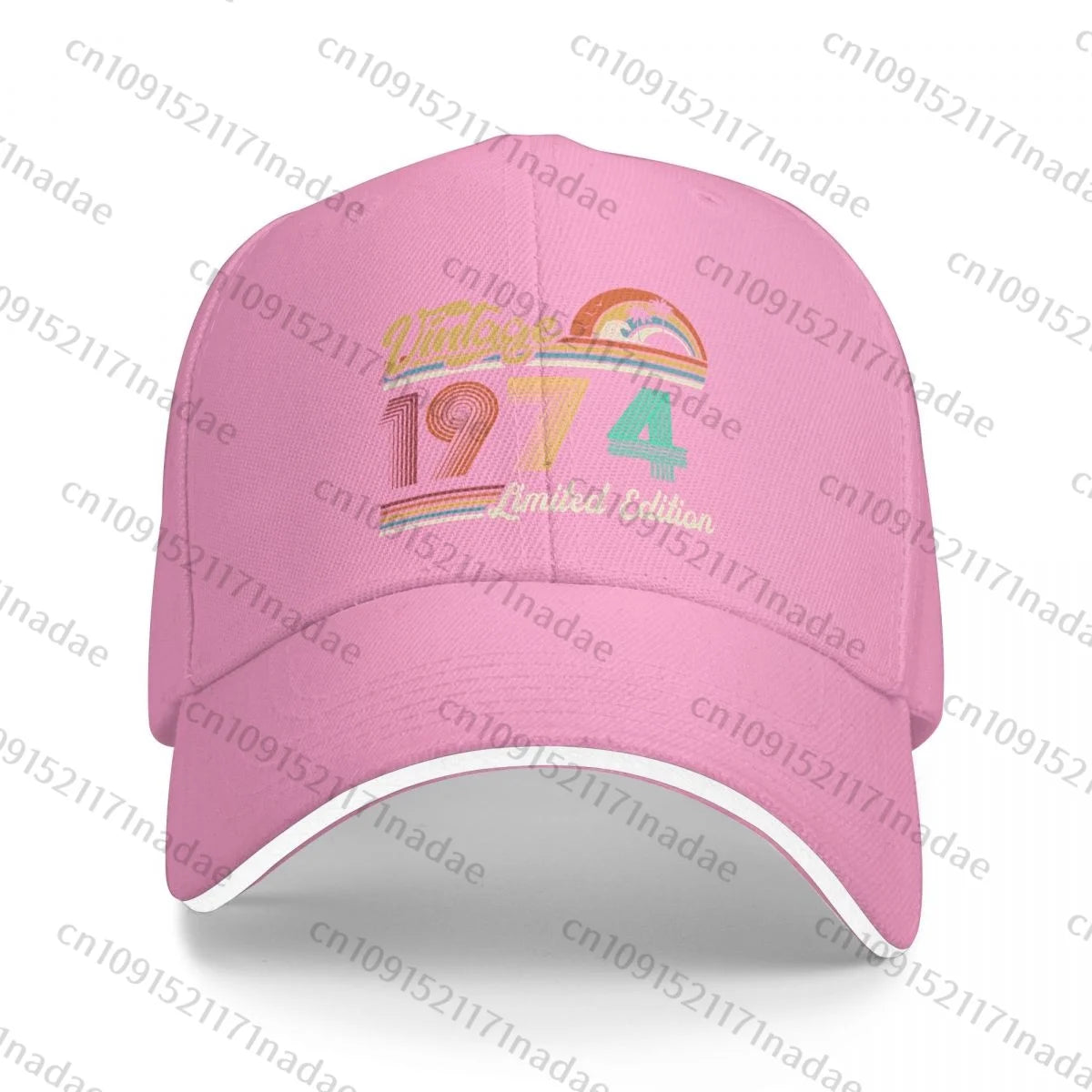 Vintage 1974 Birthday Baseball Caps Hip Hop Sandwich Cap Men Women Adjustable Outdoor Sport Hats