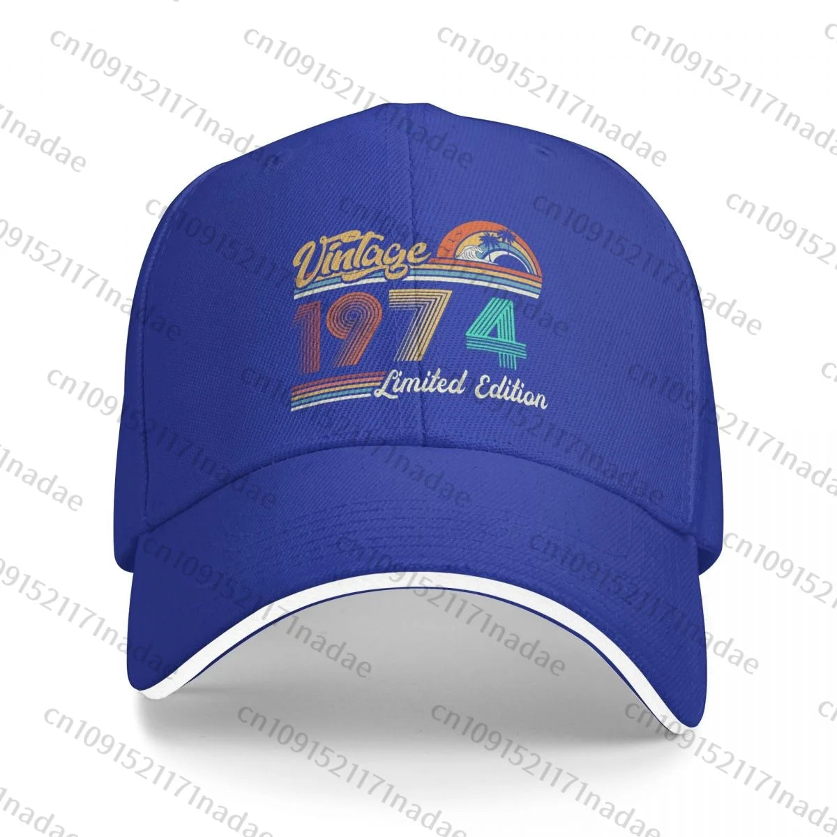 Vintage 1974 Birthday Baseball Caps Hip Hop Sandwich Cap Men Women Adjustable Outdoor Sport Hats