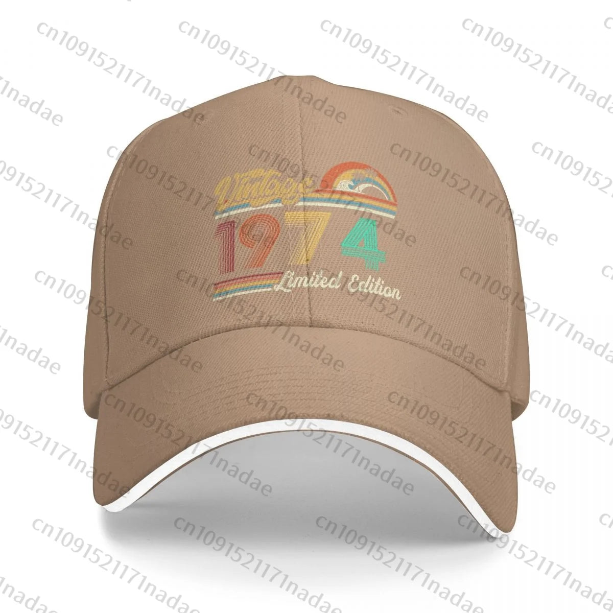Vintage 1974 Birthday Baseball Caps Hip Hop Sandwich Cap Men Women Adjustable Outdoor Sport Hats
