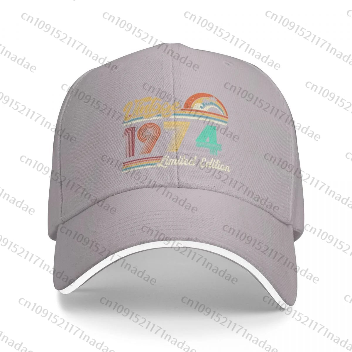 Vintage 1974 Birthday Baseball Caps Hip Hop Sandwich Cap Men Women Adjustable Outdoor Sport Hats