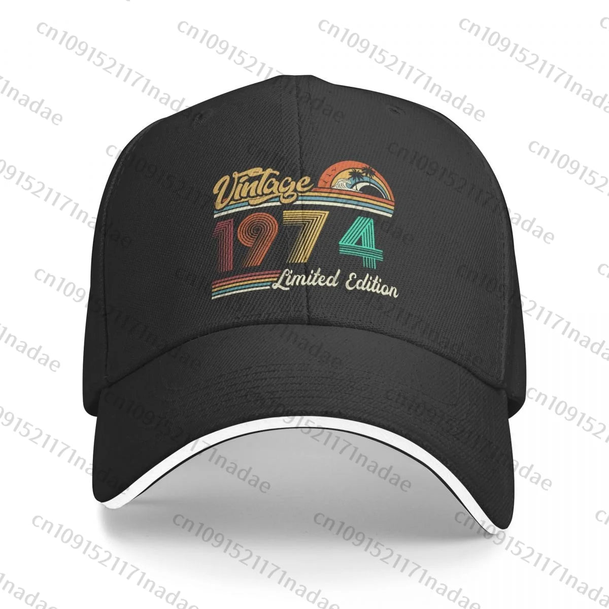 Vintage 1974 Birthday Baseball Caps Hip Hop Sandwich Cap Men Women Adjustable Outdoor Sport Hats