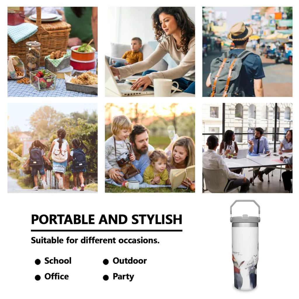 Harry Potter 30 oz Portable Car Cup Stainless Steel Insulated Tumblers Travel