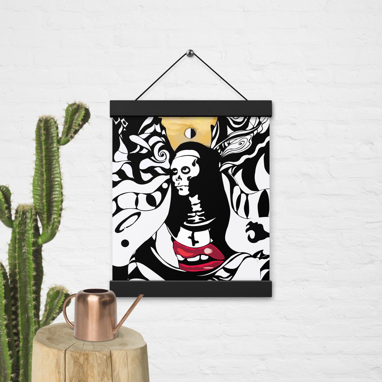 Poster with hangers