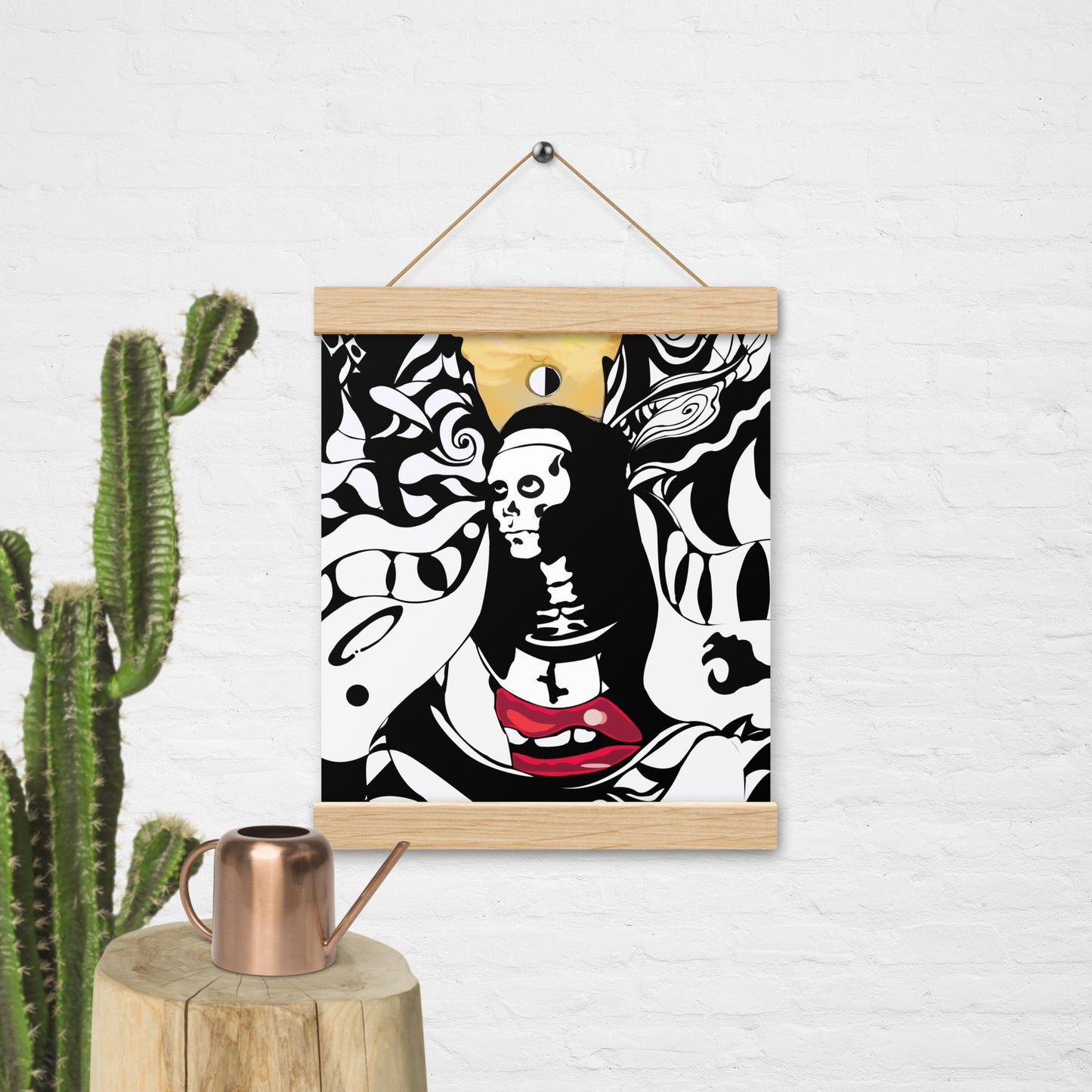 Poster with hangers
