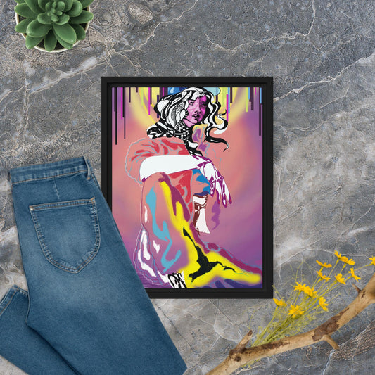 The Woman, Framed canvas
