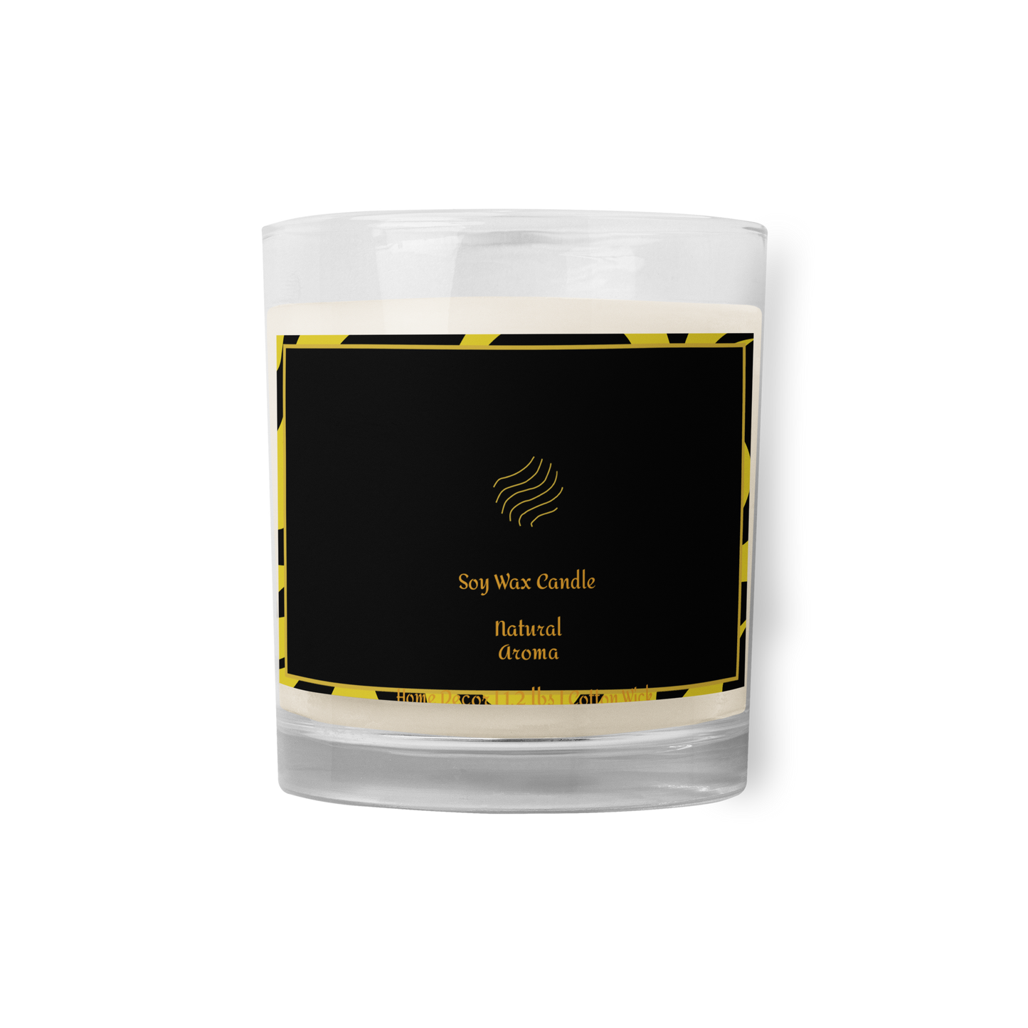 Natural Aroma, Glass jar soy wax candle, Home Decor, Decoration