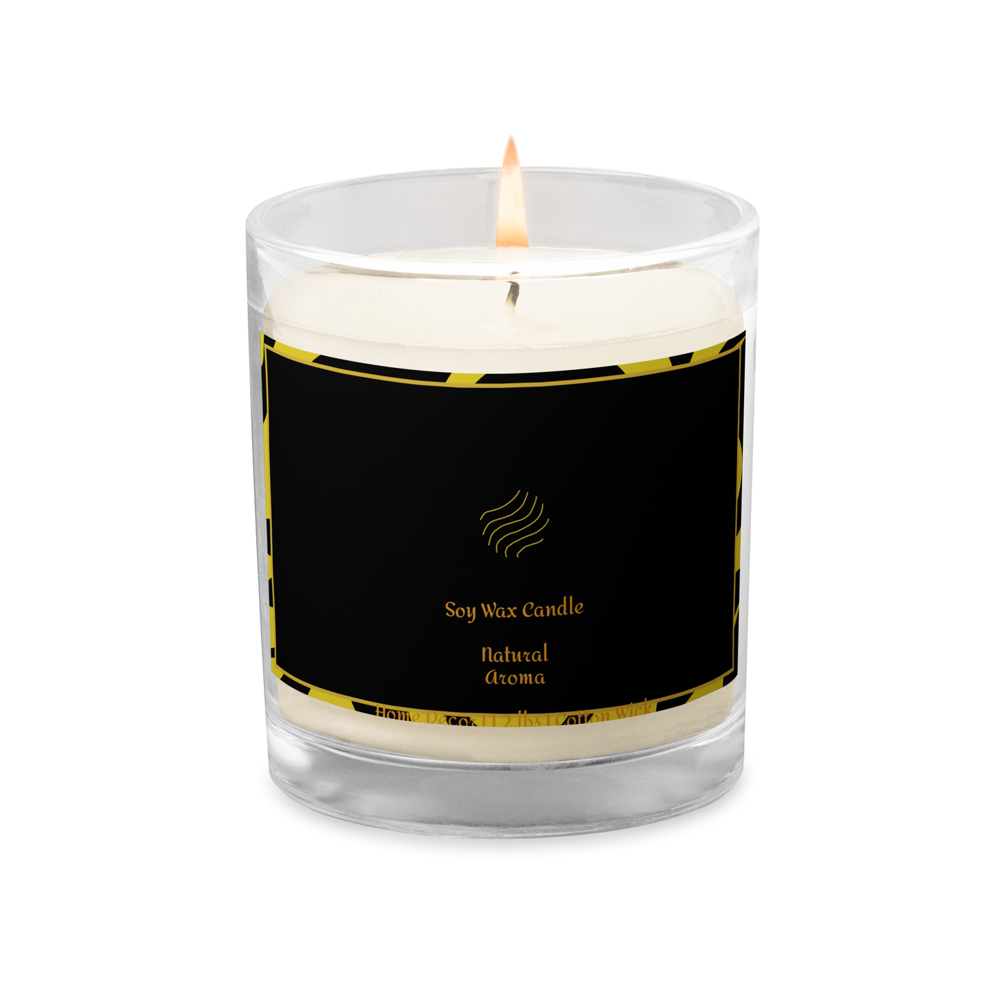 Natural Aroma, Glass jar soy wax candle, Home Decor, Decoration