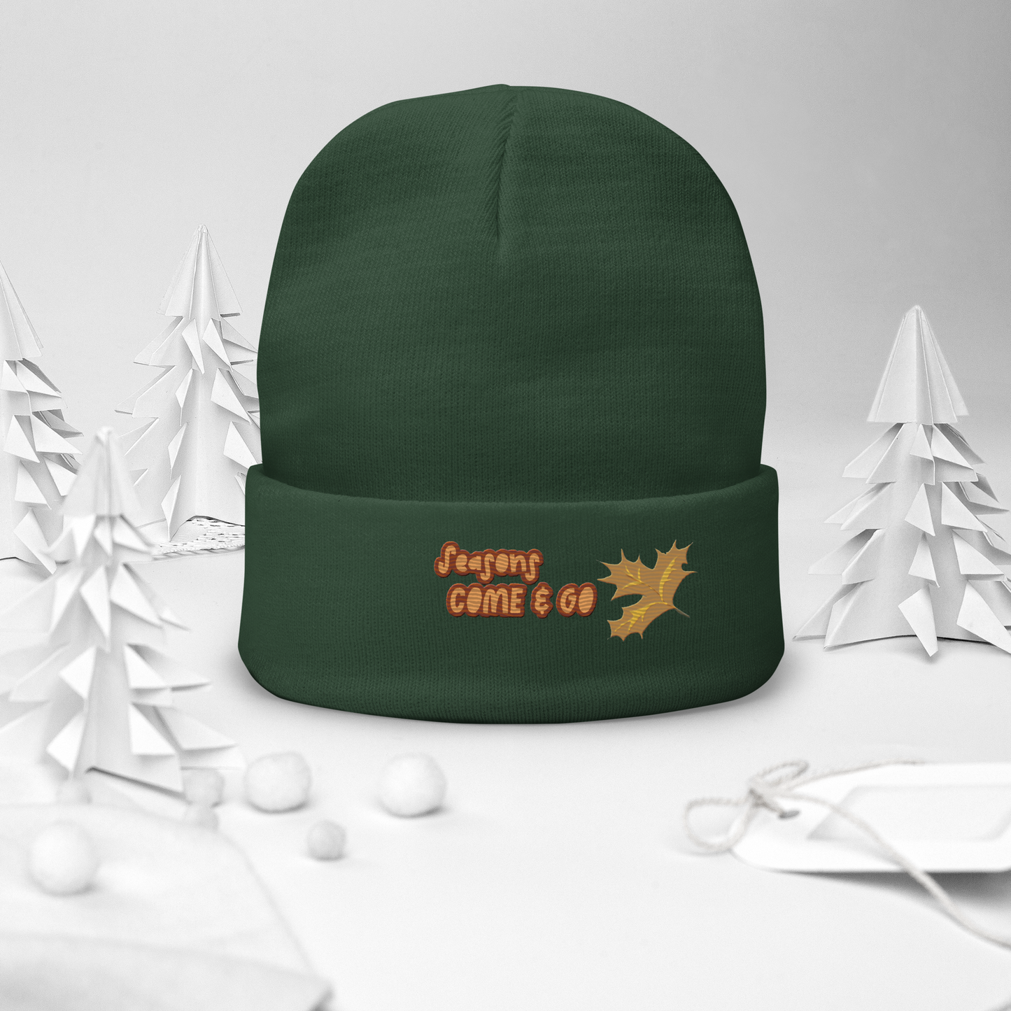 Outdoor Beanie Embroidered Winter Hat Hiking Gift Camping Beanie Nature Lover Gift Cozy Fall Hat Adventure Outdoor Accessory Birthday