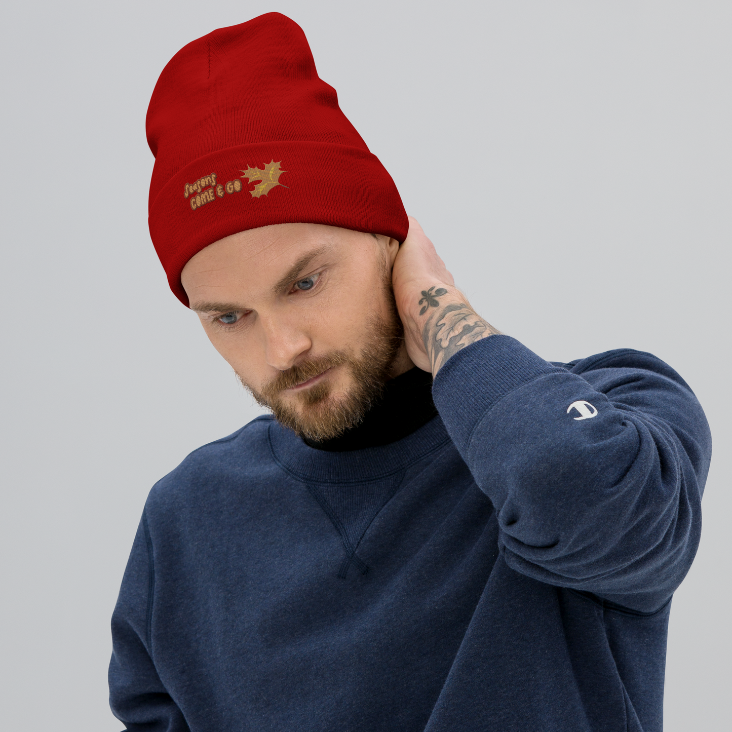 Outdoor Beanie Embroidered Winter Hat Hiking Gift Camping Beanie Nature Lover Gift Cozy Fall Hat Adventure Outdoor Accessory Birthday