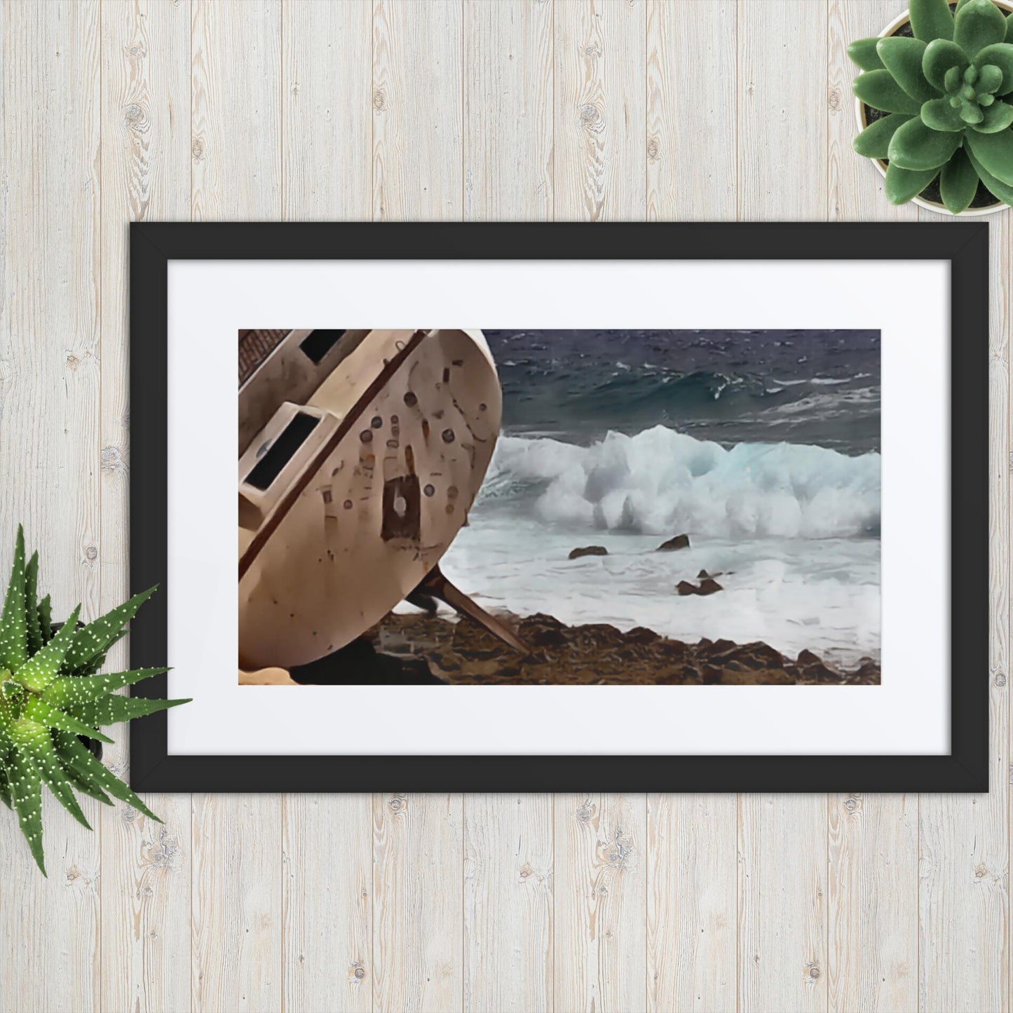 Ship-Wreck Painting, Framed poster