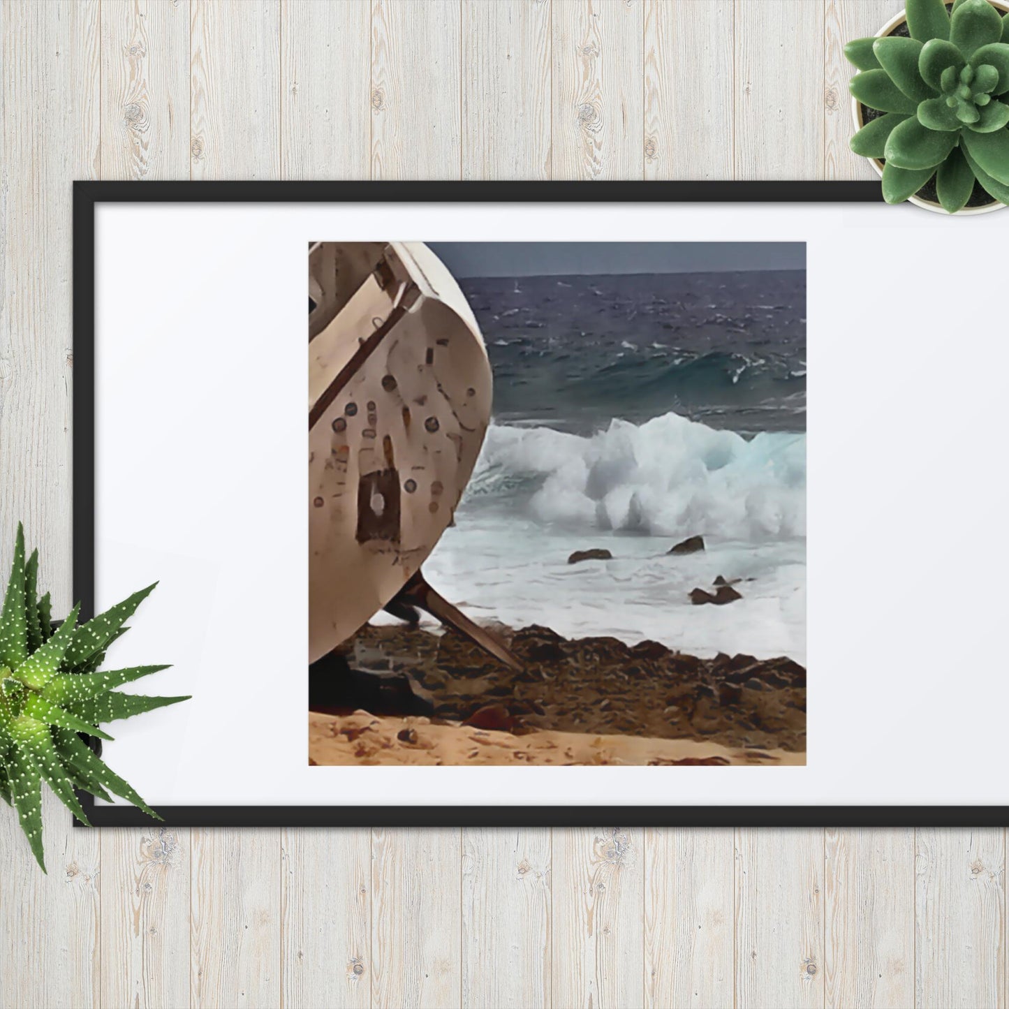 Ship-Wreck Painting, Framed poster