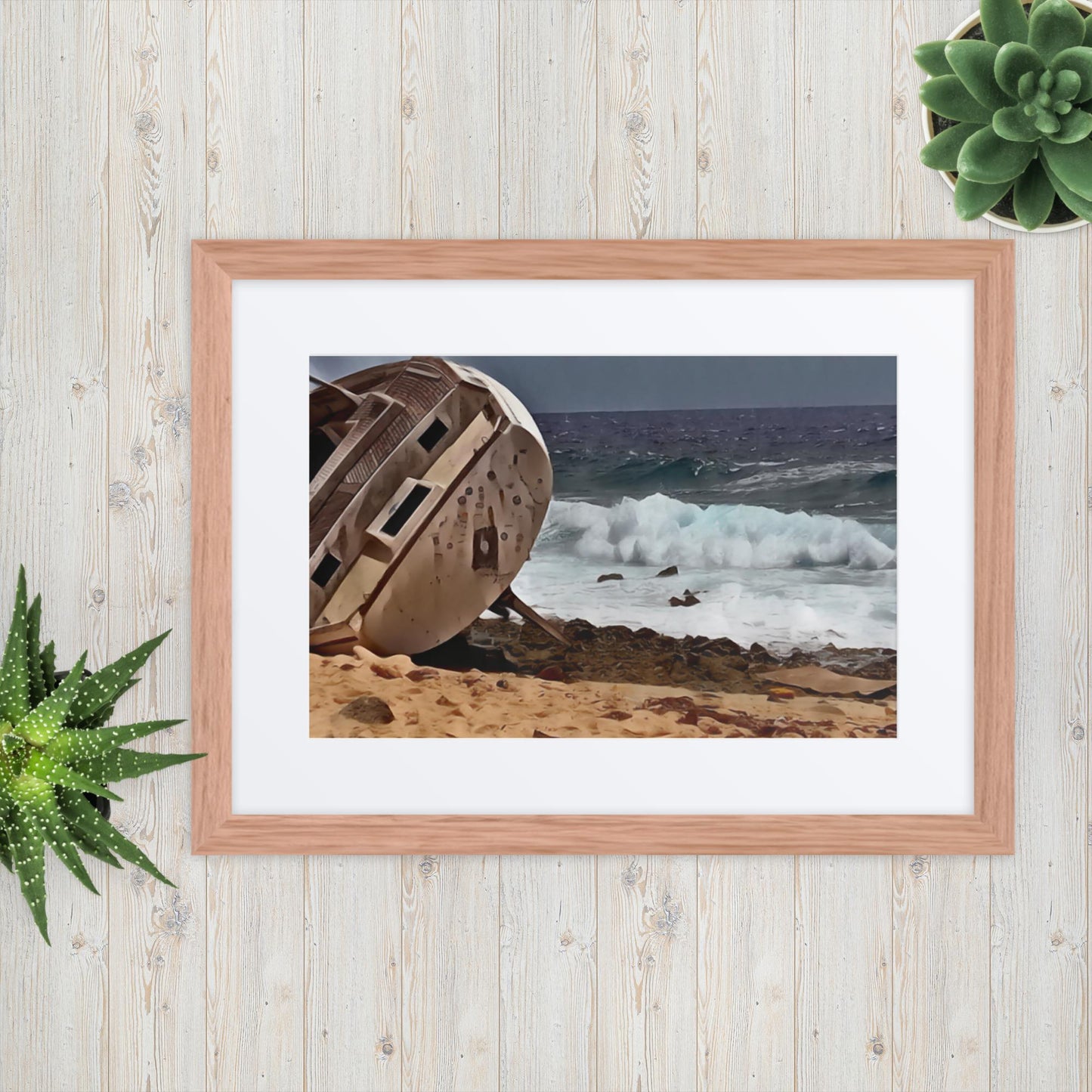 Ship-Wreck Painting, Framed poster