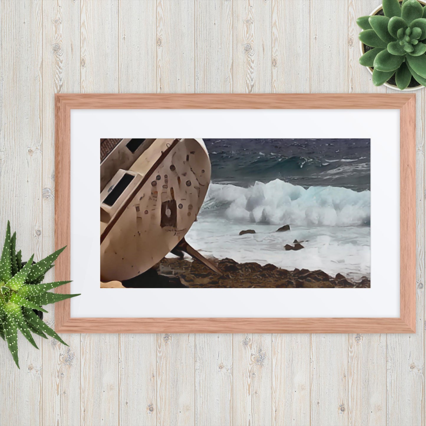 Ship-Wreck Painting, Framed poster