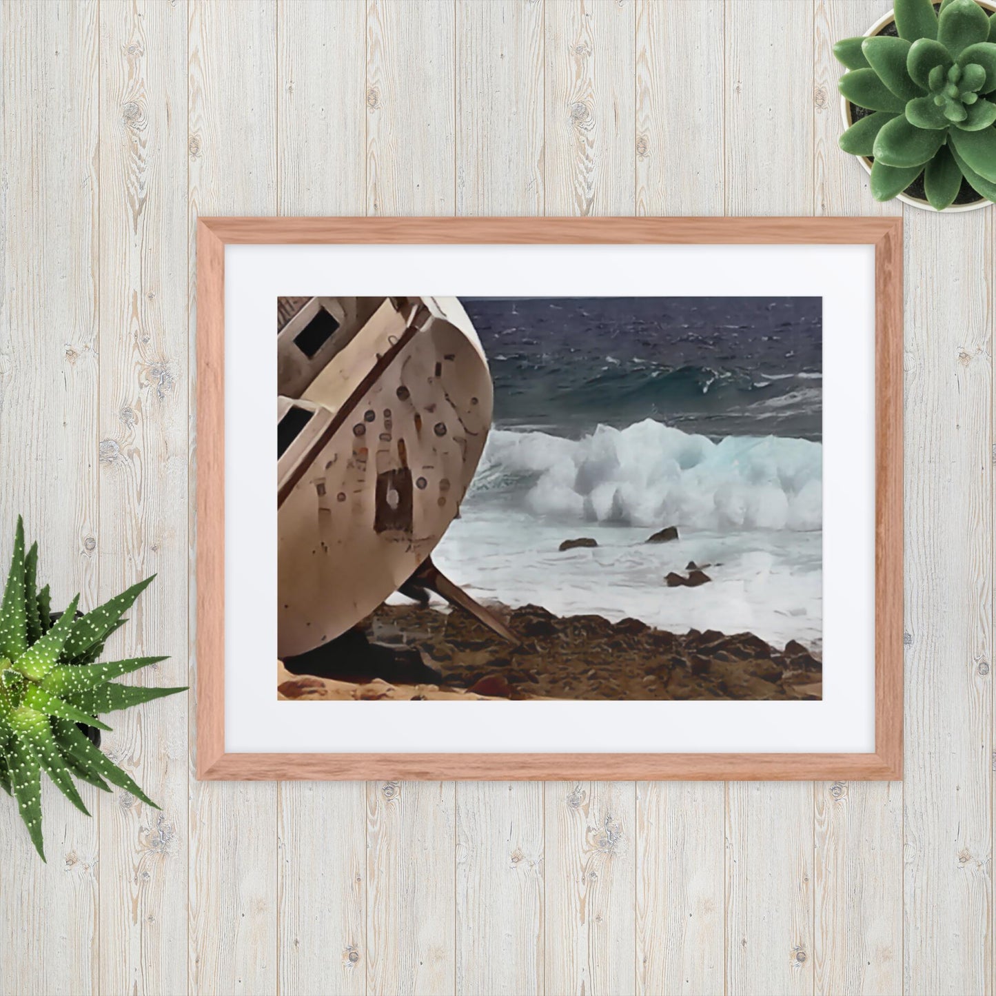 Ship-Wreck Painting, Framed poster