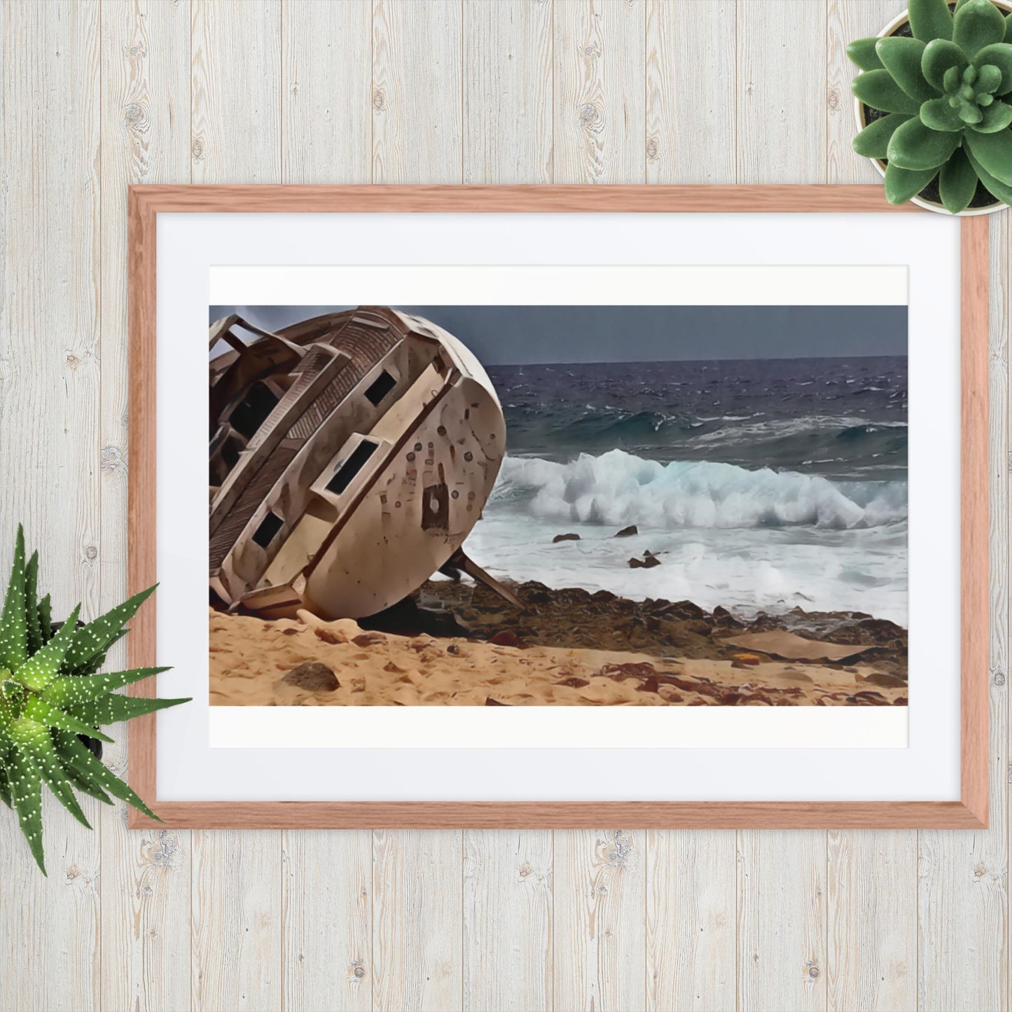 Ship-Wreck Painting, Framed poster