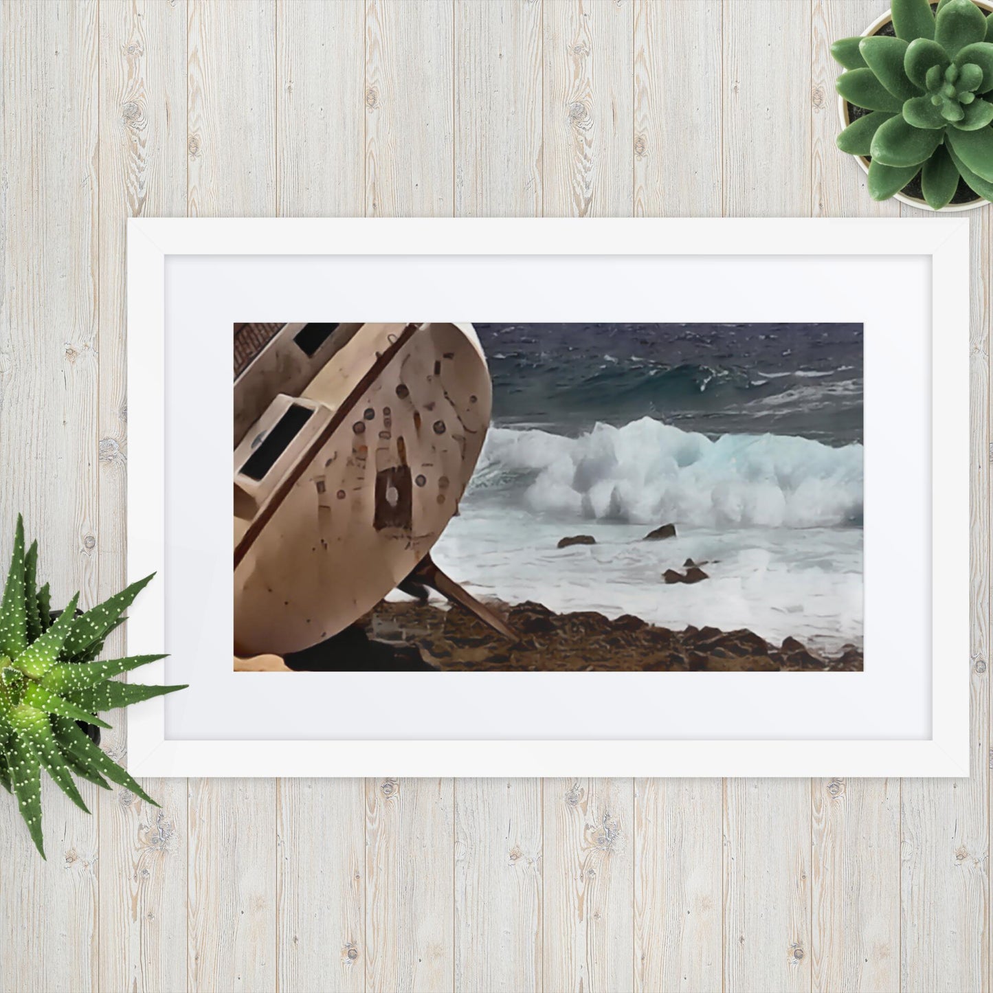 Ship-Wreck Painting, Framed poster