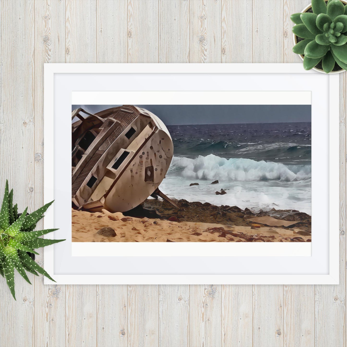 Ship-Wreck Painting, Framed poster