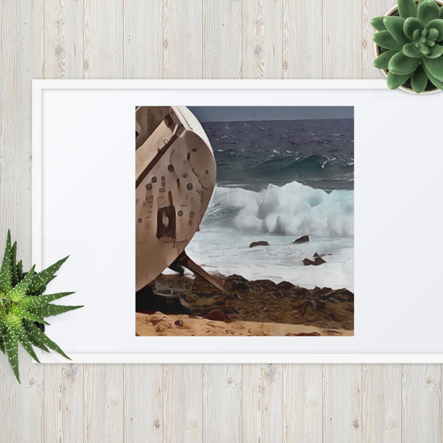 Ship-Wreck Painting, Framed poster