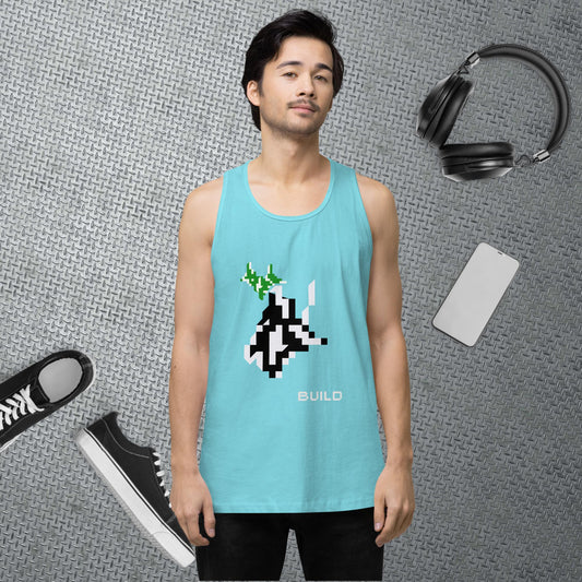 Pixel Art Tank Top Gaming Tank Gamer Gift Deer Pixel Art Workout Clothes Gaming Apparel Retro Gym Top Summer Streetwear Gift for Boyfriend