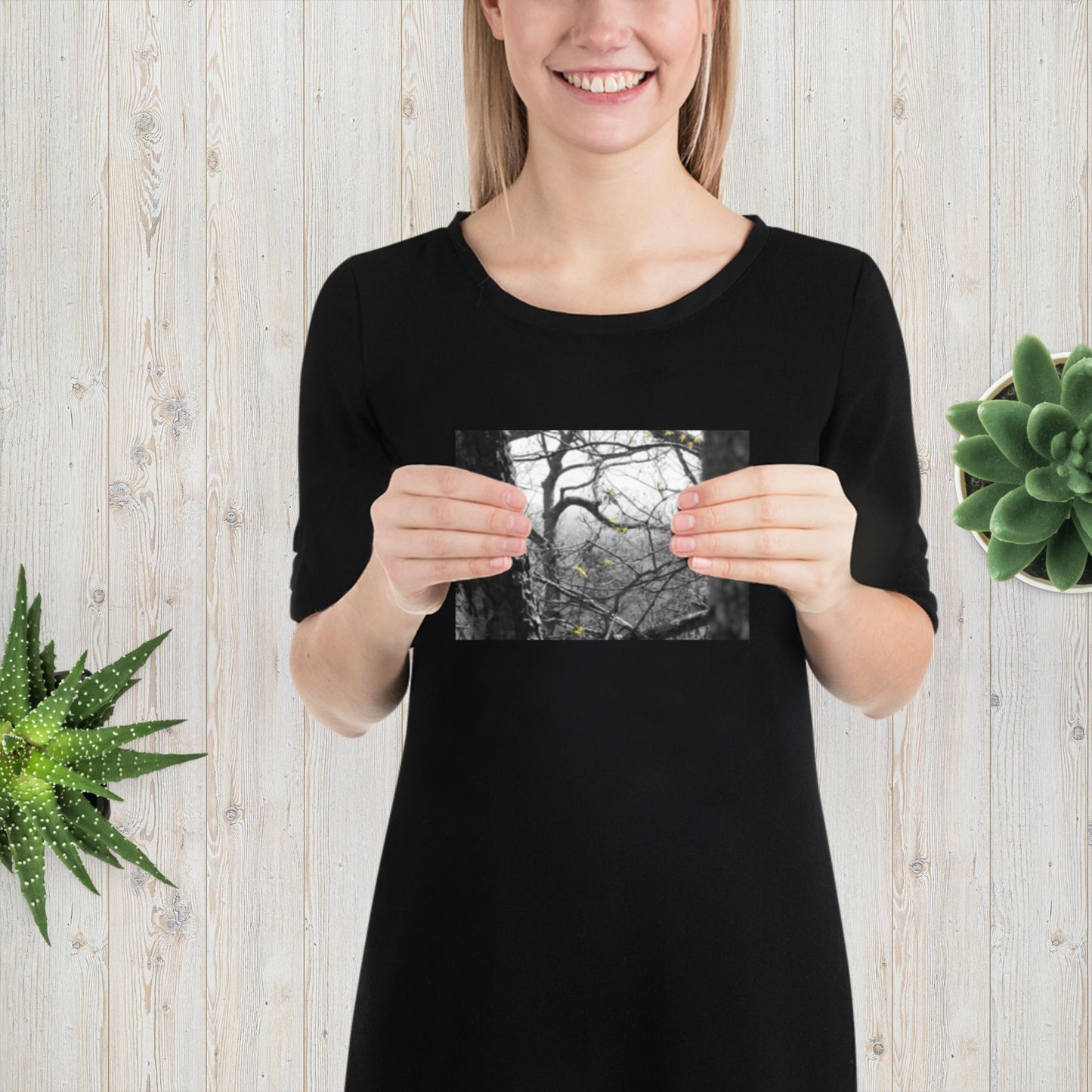 Photo paper poster, Black and White