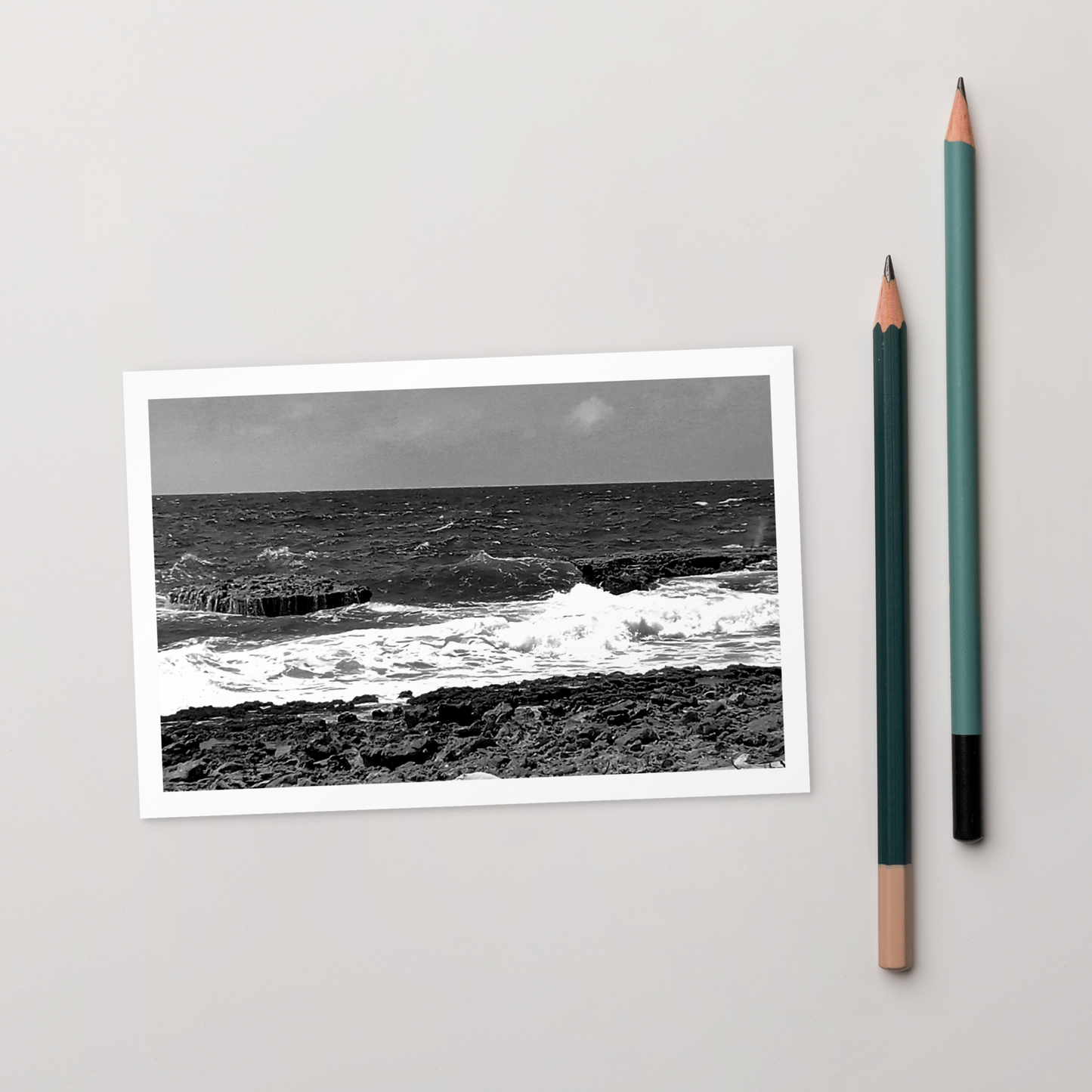 Black and White Standard Postcard Mailing Cards to Send