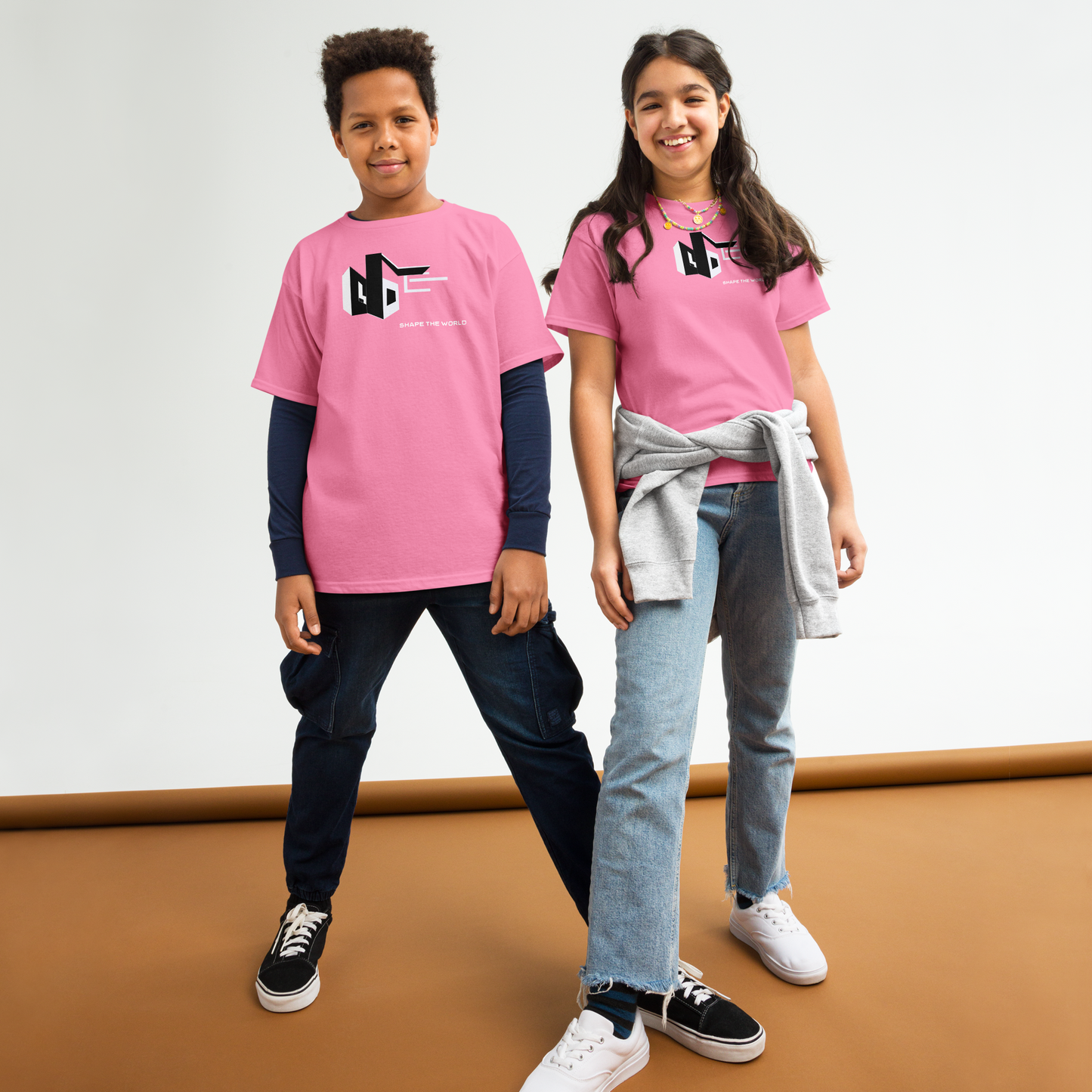 SHAPE THE WORLD, MONOCHROME DESIGN, Youth classic tee