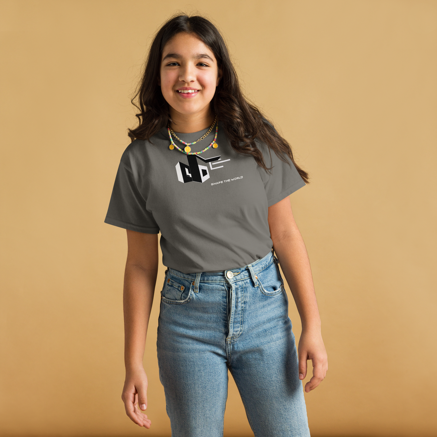 SHAPE THE WORLD, MONOCHROME DESIGN, Youth classic tee
