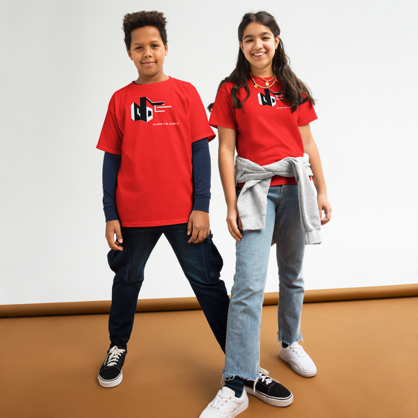 SHAPE THE WORLD, MONOCHROME DESIGN, Youth classic tee